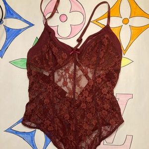 Free People Lace Bodysuit
